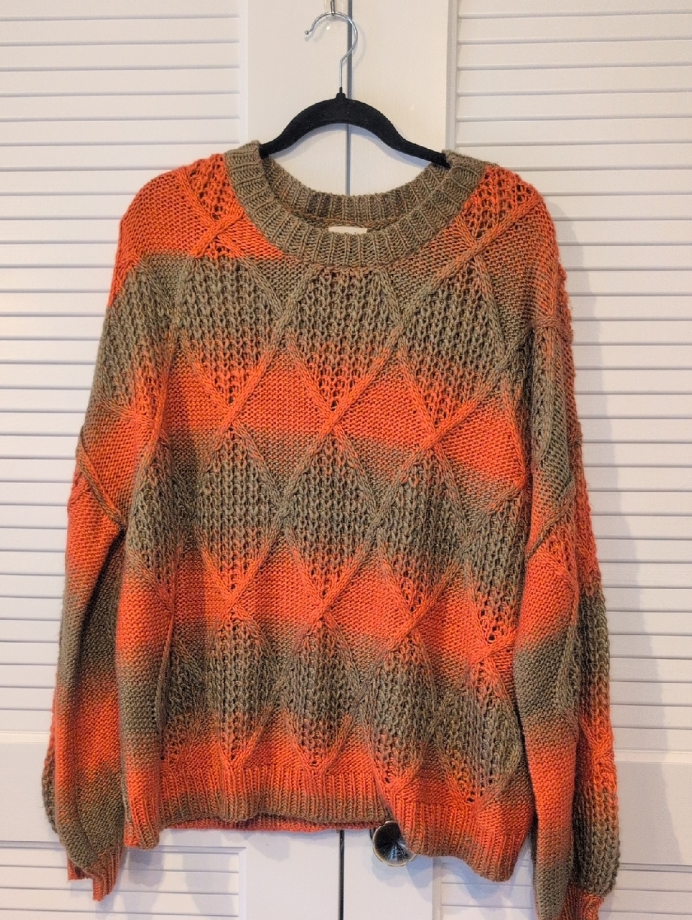 POL Oversized Striped Knit Sweater Size M - Picture 2 of 6